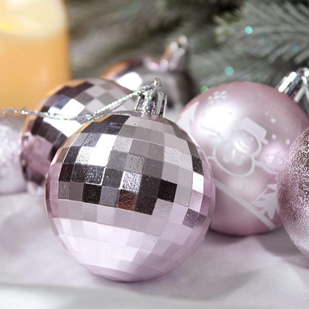 Fashion 100pcs Christmas Ball Plastic Multi Color Party Decoration DIY 3/4/6cm Painted Ball Festival