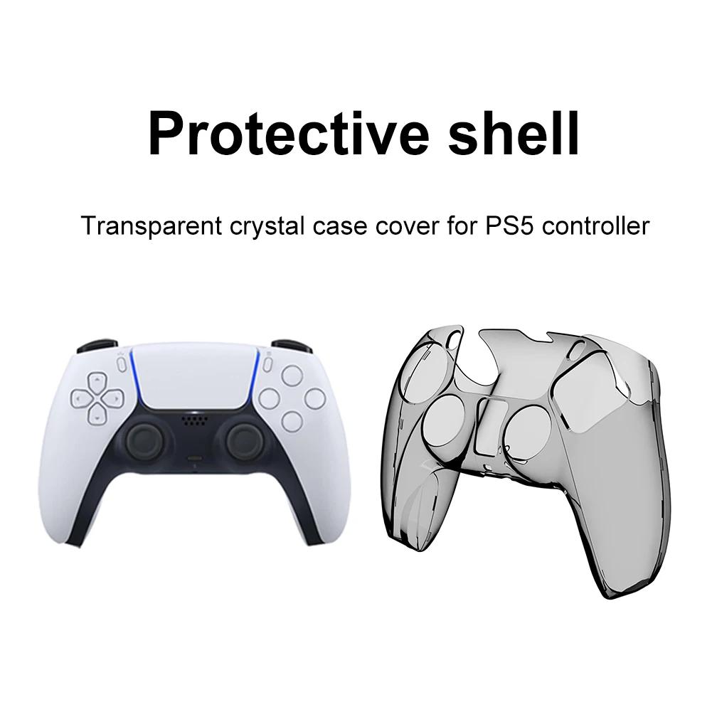 Ochronna Naklejka Skin na Kontroler Playstation 5 Przezroczyste Etui na Pad Sony PS5 Nakładki na Analogi Akcesoria