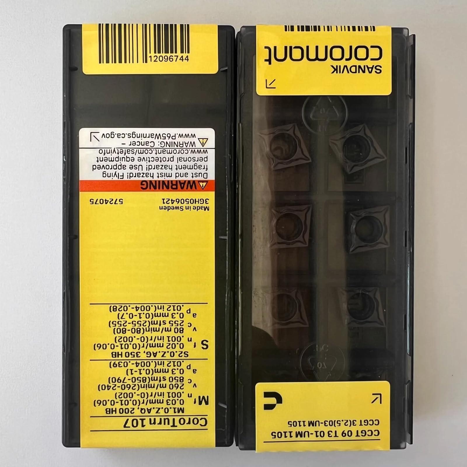 

Original Sandvik / CCGT09T301-UM 1105 CNC lathe carbide blade tool 10 Pcs