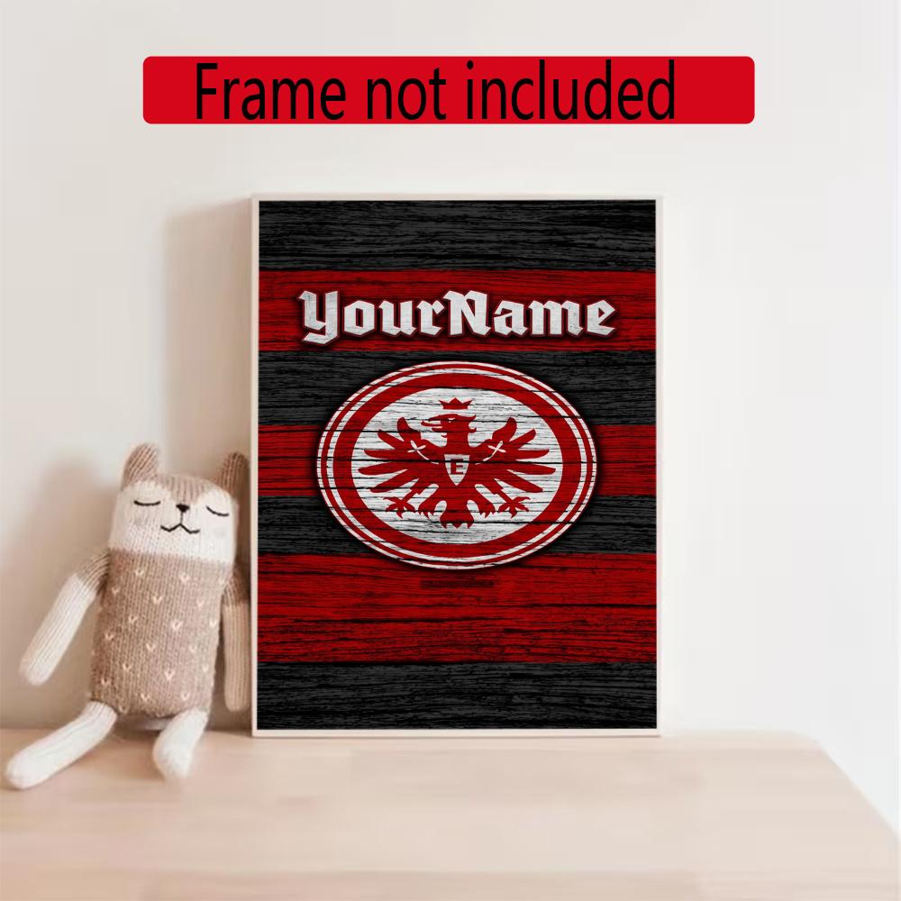 Eintracht Frankfurt Customize Your Name Diamond Painting Round Diamond Rhinestones Mosaic Diamond Embroidery Wall Paintings Rhinestones Gift Frameless