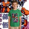 Dbz Goku x Arale Anime Print Kids Cotton T Shirt Boys Girls Casual Tee Soft Breathable Top