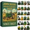 John Deere Advent Calendar 2025, Farm Equipment Collection with 24 Tractor Ornaments, Vintage Design Toy for Kids Xmas Birthday Gift