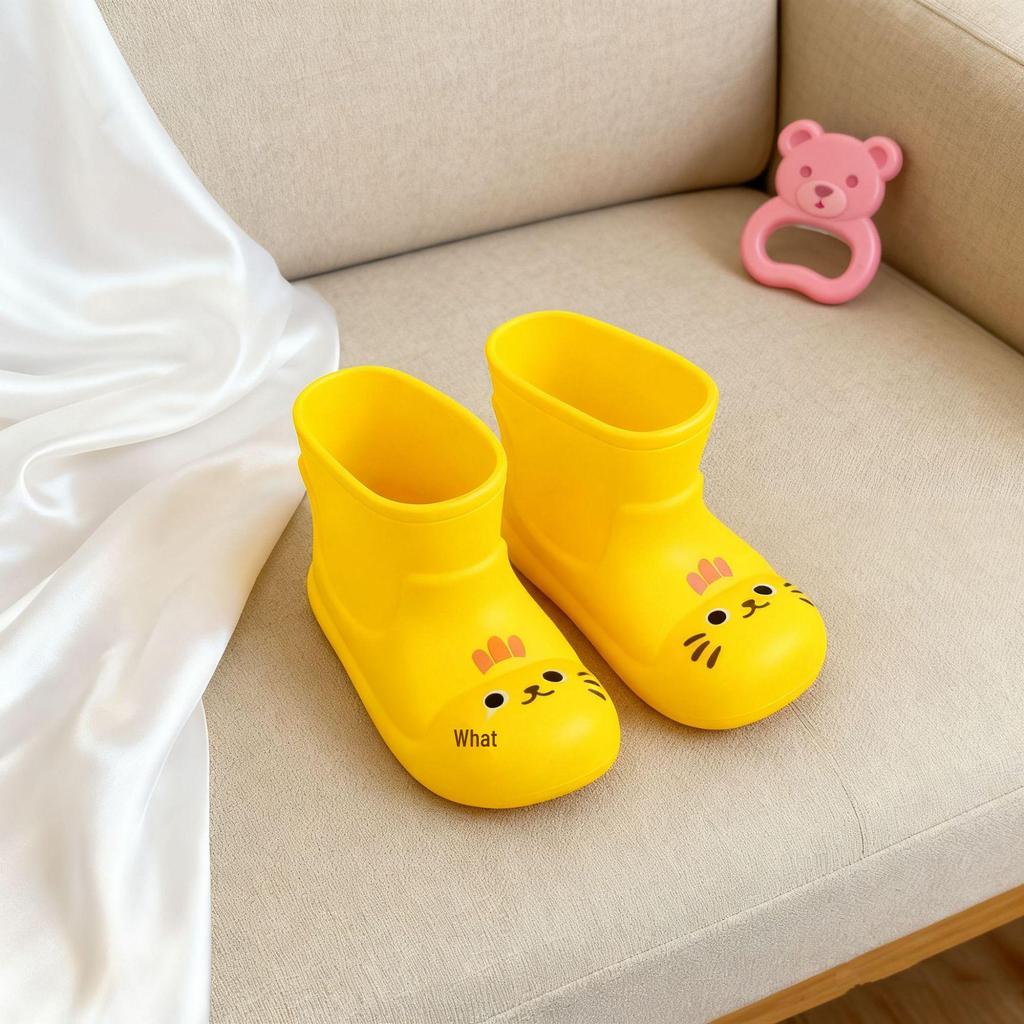 Dopamine Lightweight Non-Slip Korean Children's Rain Boots for Kindergarten and Outdoor Play