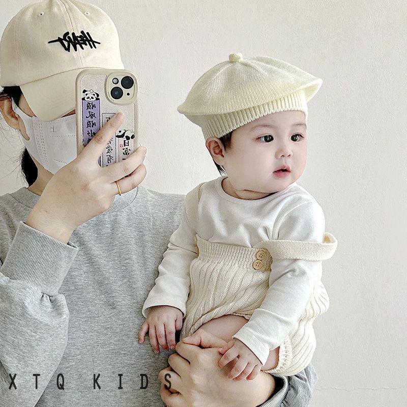 Unisex Wool Knitted Baby Beret - Thin Style for Spring & Autumn