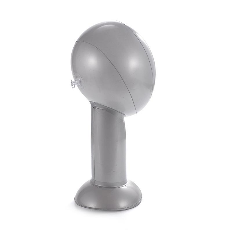 Gray PVC Inflatable Mannequin: Foldable Portable Dummy Torso and Full Body for Clothing Display Standard Package