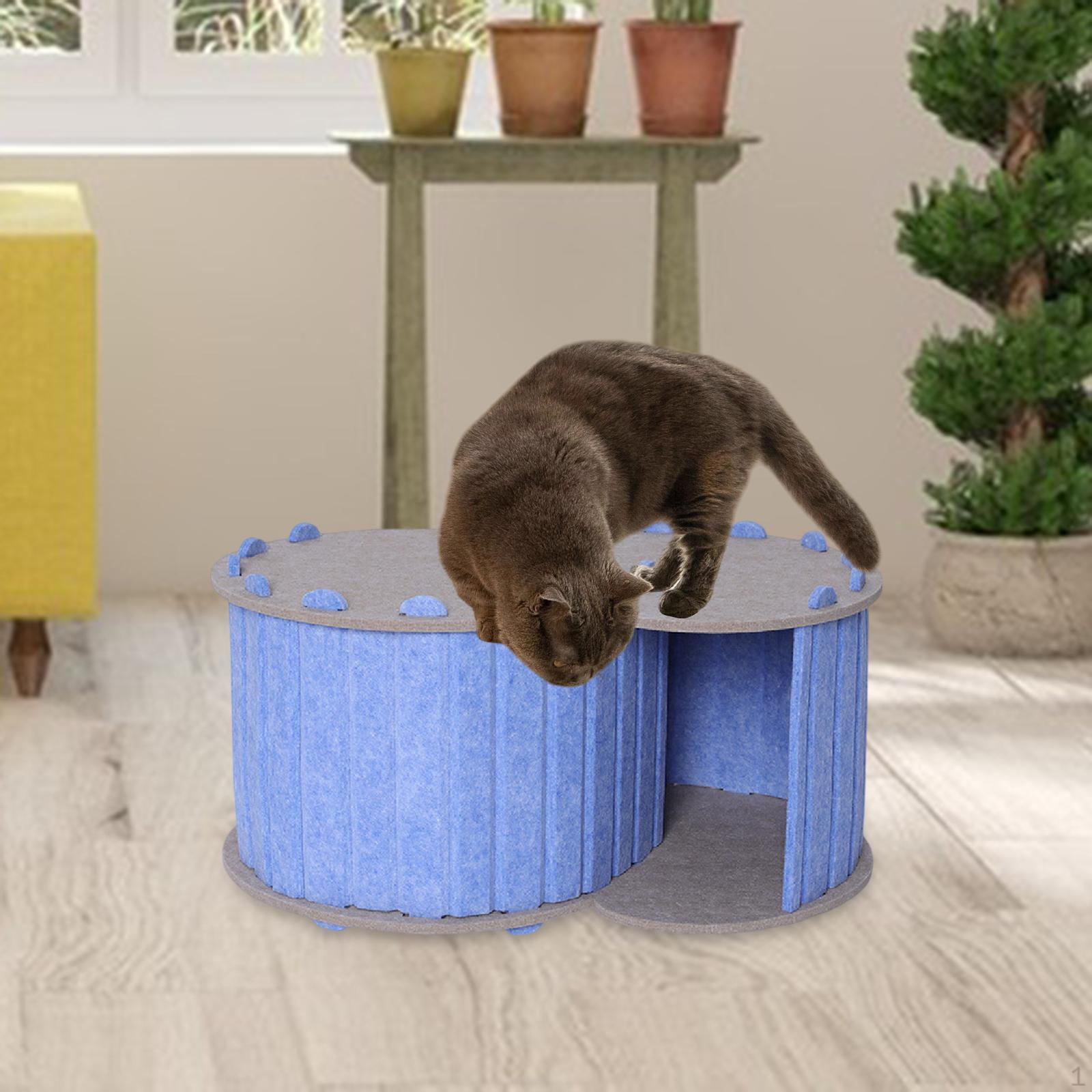 

Игровая площадка «Кошачья пещера» с доступом для комфорта и веселья синий