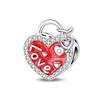 Charming Lucky Charm Key Heart Lock Beaded Bracelet Accessory