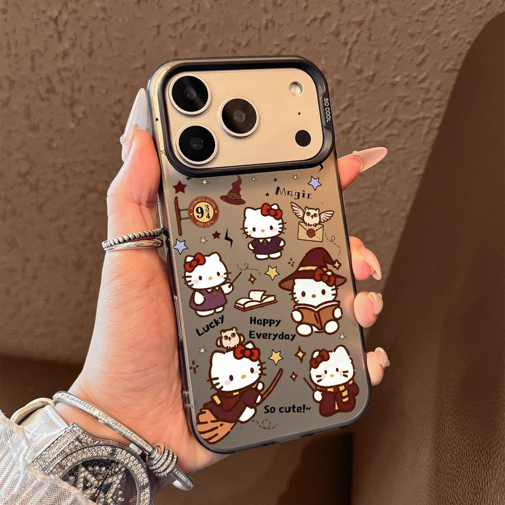 Magic kt cat applies to apple 17promax mobile phone case 15plus new 16e niche matte samsung s25