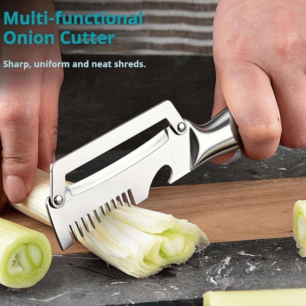 Stainless Steel Edge Peeler Potato Peeler Multifunctional Grater Kitchen Tool for Peeling Sugarcane, Lettuce, And Pumpkin