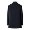Men's Mid-Length Wool Coat with Removable White Goose Down Liner - Thickened Warm Windbreaker for Autumn/Winter Season