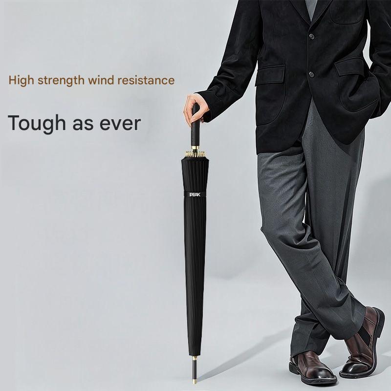 Automatic Enlarged Reinforced Umbrella Long Handle Sunny and Rainy Dual-purpose  24 Ribs Storm-resistant Business Golf Umbrella