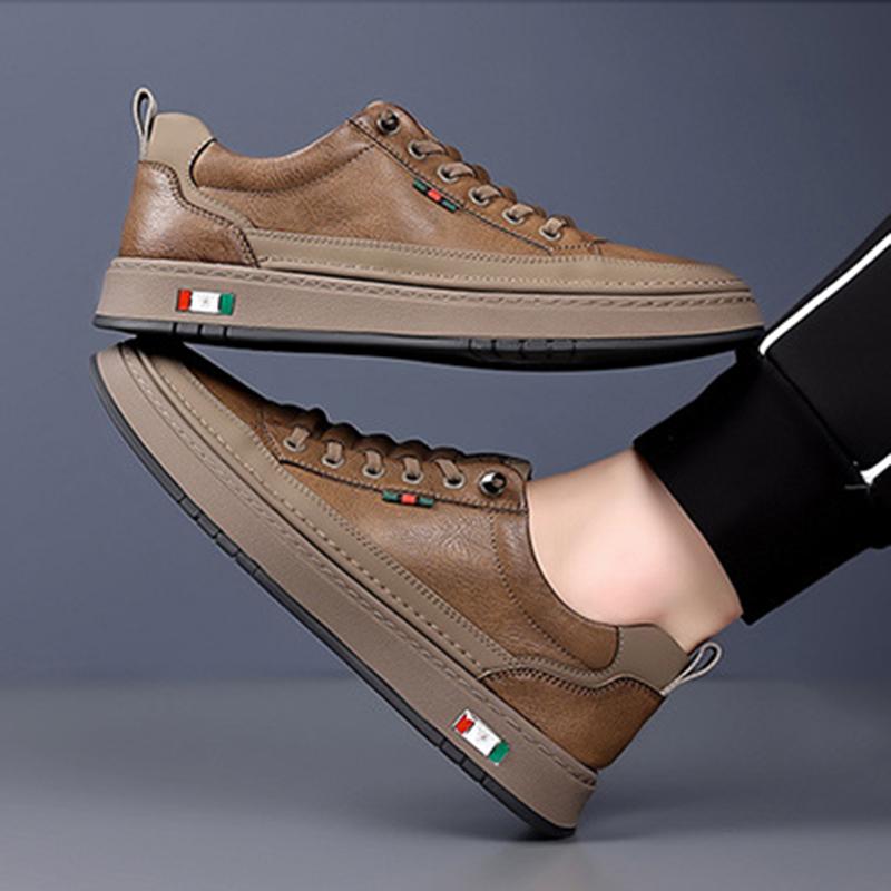Herr Höst Ny Stil Andningsbar Mjuk Sula Halkfri Slip-on Fritidsskor Trendiga Mångsidiga Snörningsfria Sneakers För Män Storlek 38-44