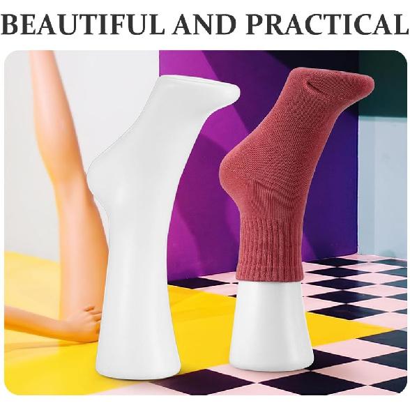 Gatuida Fake Feet Model: Foot Mannequin Leg Foot Sock Display Mold Foot Model Stand Jewelry Mannequin Display for Home Shop Feet Mannequin