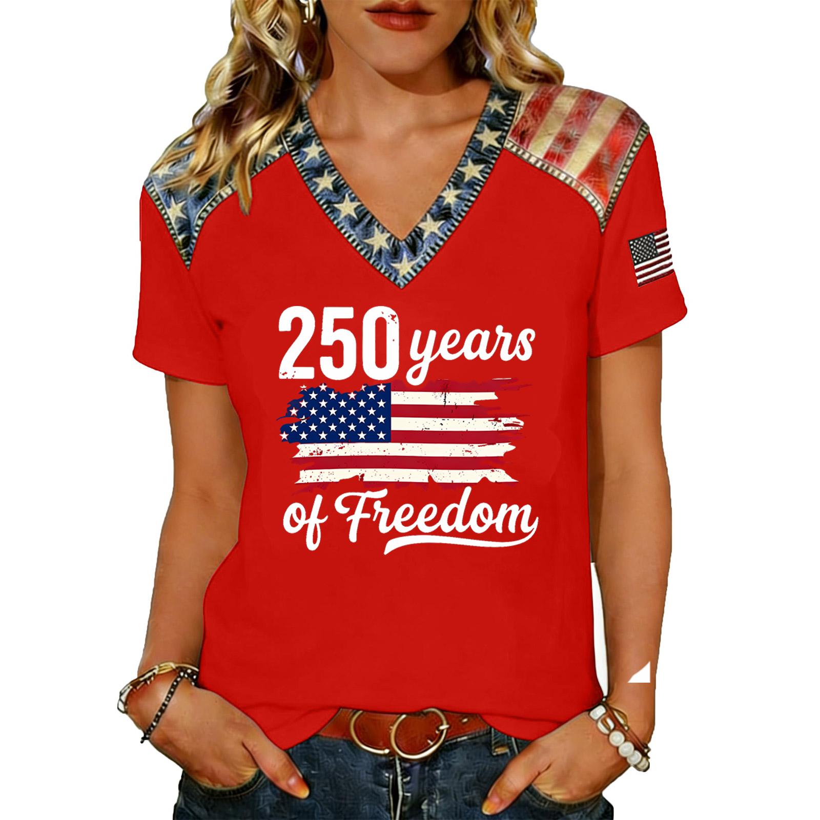 

Women V Neck Short Sleeve Pullover T Shirt Casual Loose Fit Top with Decorative and Layered Collar Design for Daily Wear S червоний