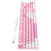 104 Keys Wired Keyboard 3 Colors Cute Gaming Keyboard USB Interface Business Keyboard for Win XP 7