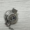 Used Silver Pearl Tie Pin with Case