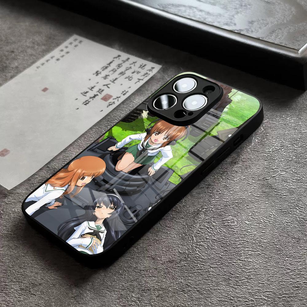 Girls Und Panzer Phone Case For IPhone 16 Pro Max 15 Plus 14 Pro 12 11 13 Mini X XR XS Max 8 7 Plus SE Glass Cover