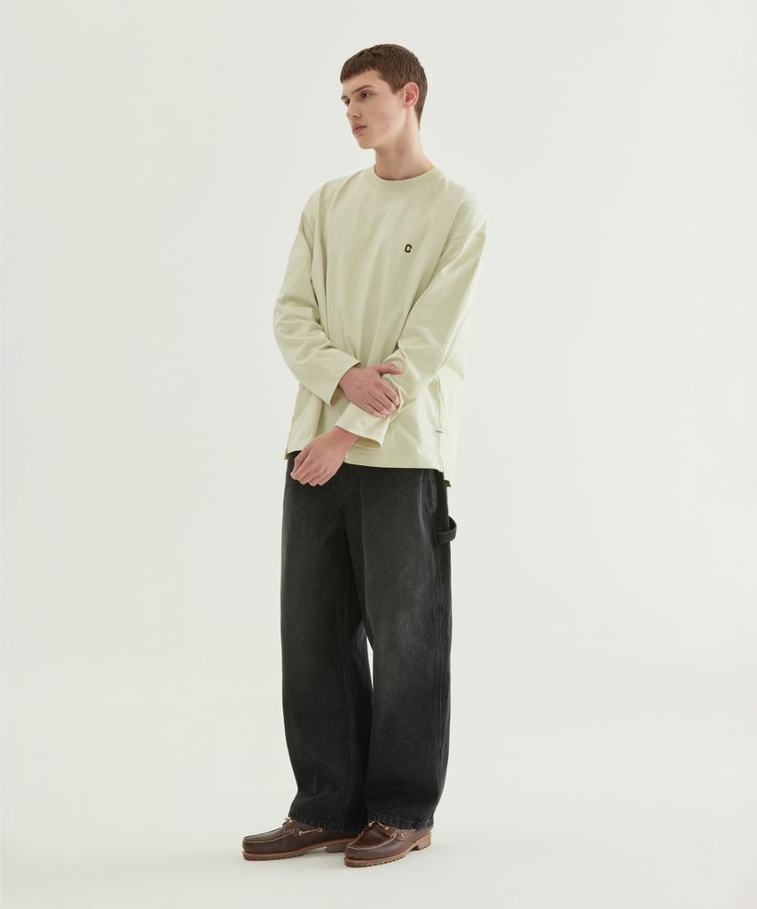 COVERNAT Small C Logo Long Sleeve White