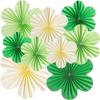 Pink Paper Fans Hanging Backdrops Decoration New Paper Fan Flower  Wedding