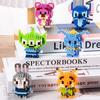 No Box  6Cm High Building Blocks Stitch Kawaii Mini Desktop Ornaments Youth Toys Room Decoration Anime Cartoon Halloween
