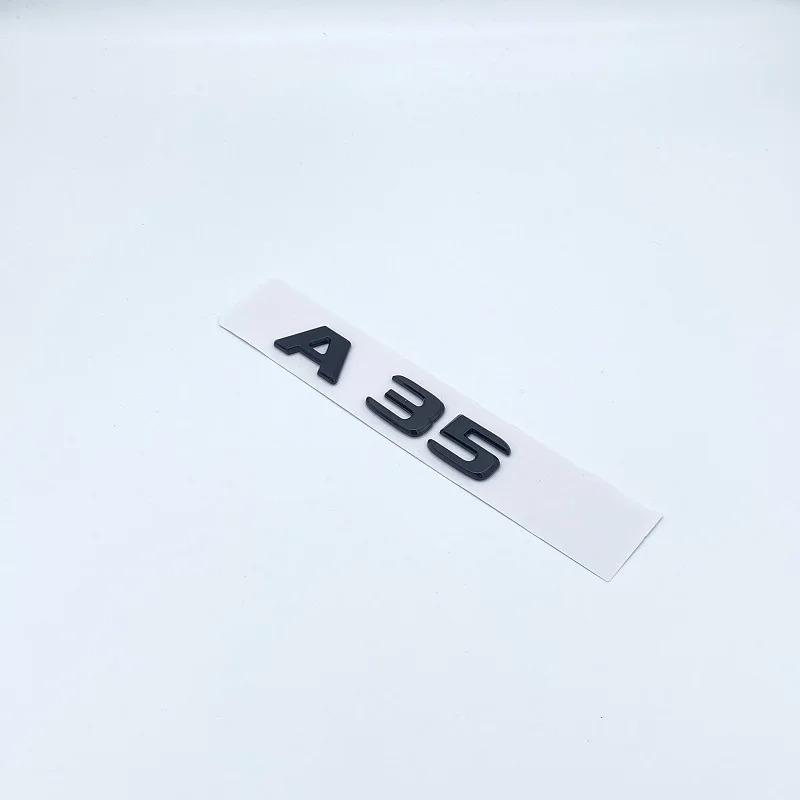 FYVE4 ABS 2016afterwards Silver Black Letters A35 Turbo 4matic Emblem for Mercedes Benz Car Fender Trunk Rear W176 W177 Logo Sticker