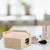 Wooden Box With Hinged Lid Unfinished Wood Keepsake Storage Box With Glass Lid Wooden Jewelry Box For Wedding Home Decorations