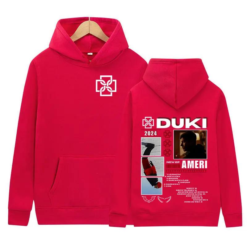 Duki ADA Tour 2024 Hoodie Rap Men's Hip Hop Clothing Pullover Sweatshirt Y2k Unisex Vintage Fashion Oversized Hoodies Streetwear