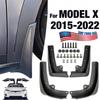 4x Mud Flaps Splash Guard Fender Mudguard For Tesla Model X 2015- W Screws
