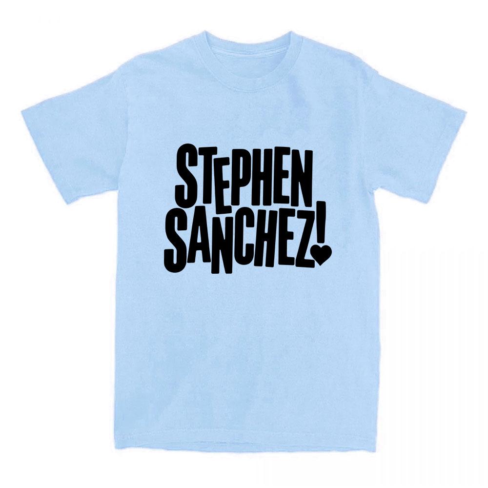Exclamation Heart Logo T-Shirt Singer Stephen Sanchez Design Print Tshirts O-neck Short Sleeve Cotton Female Tees Graphic Merch