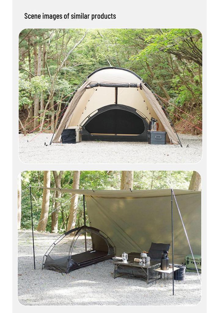 Rainproof Solo Camping Tent with Mosquito Net