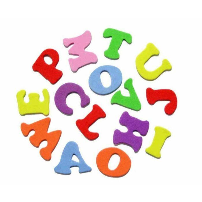 182 lettres mousse autocollantes 2,5 à 3,8 cm