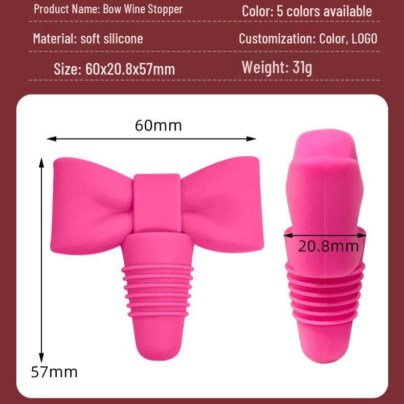 Christmas Silicone Wine and Champagne Bottle Stopper & Pourer