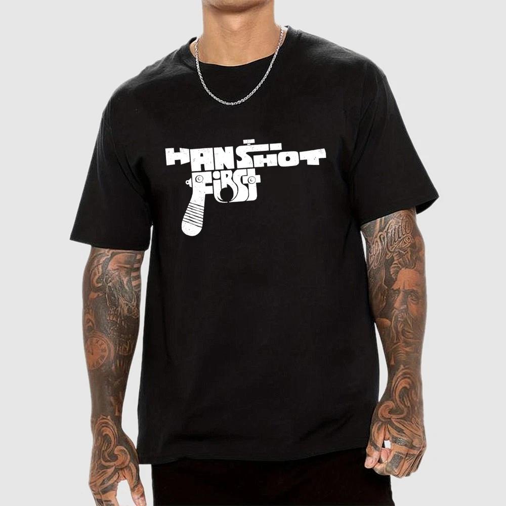 Funny Gun | Han Shot First T-Shirt Size S-4XL XS