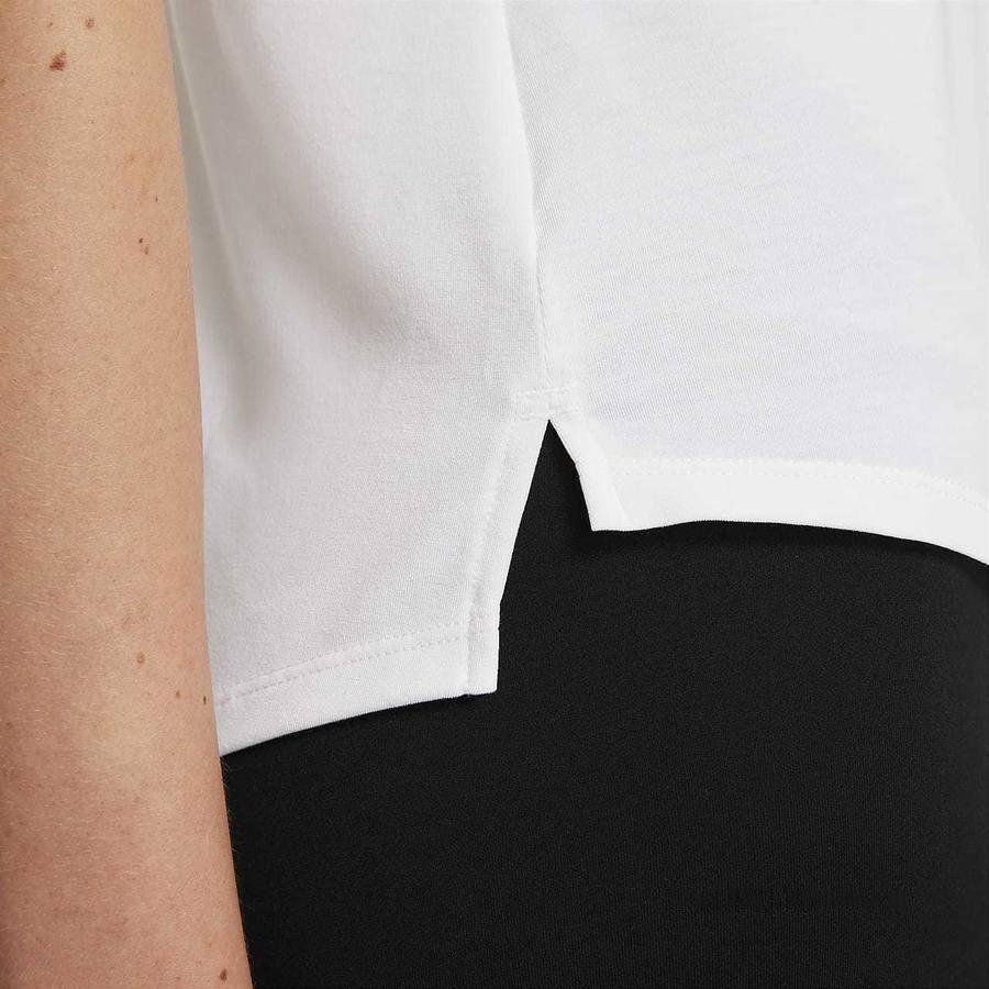 Nike Dri-FIT One Luxe Solid Color Crew Neck Tank Top Women Tops White DD0616-100
