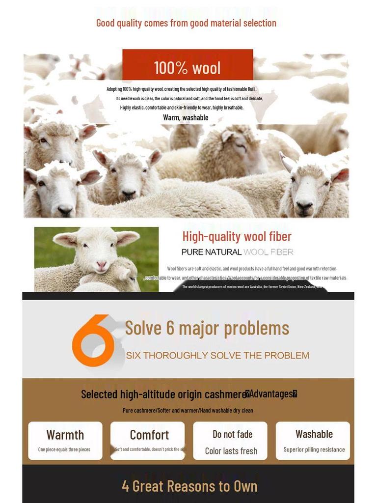 Autumn-Winter Women's Fashionable Turn-Down Collar Wool Sweater - Versatile & Stylish Knitted Design for Moms