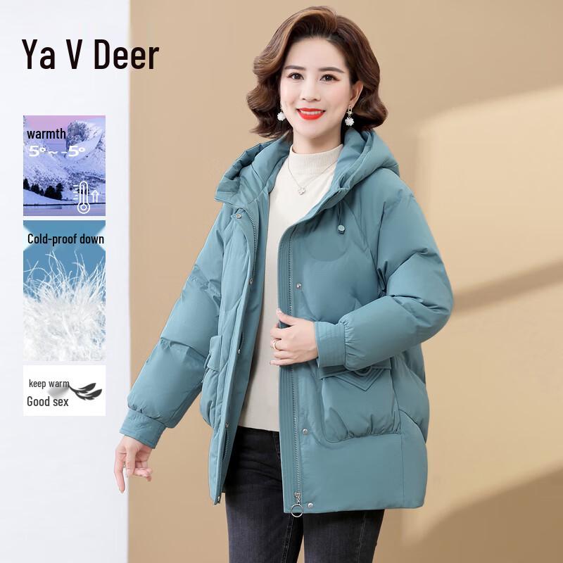 

Yalu Women s Mid-Length Hooded Down Parka XL