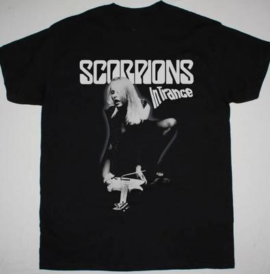 CHEMISE SCORPIONS IN TRANCE Manches Courtes Noir Tout Cadeau Chemise T-shirt Unisexe