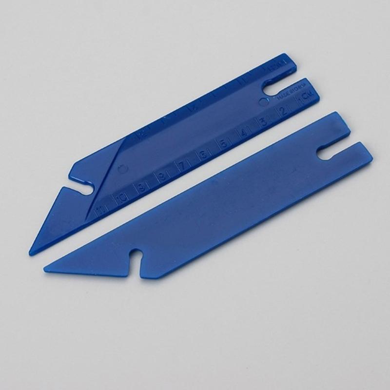 5-1/2" Button Gauges & Point Turners, 1 Count Guage & Turners, Blue, Patchwork Measuring Drawing DressmakersRuler