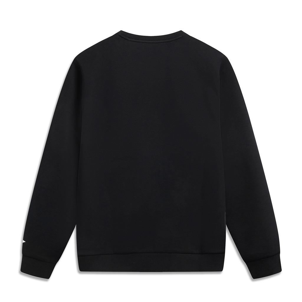 Li Ning Glory Series Simple Solid Color Round Neck Comfortable Pullover Sweatshirt Men Sweatshirt AWDVE83-3