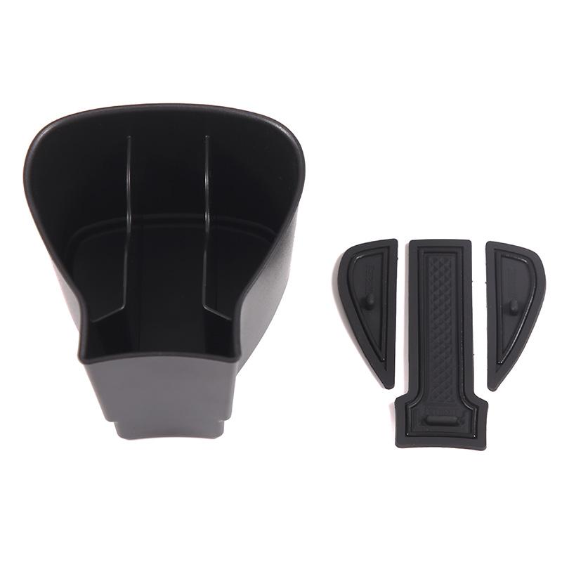 

Автомобильный центральный пульт управления, контейнер для хранения стаканов с водой, органайзер, держатель для Volkswagen VW ID.3 ID3 ID 3, внутреннее укладывание, уборка чёрный