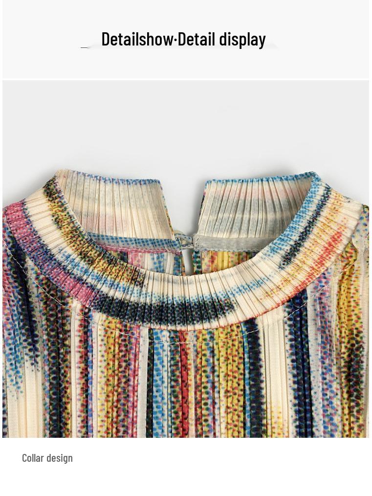 Sommer 2025 Koreanischer Stil Camouflage Rüschenkleid - Halbhoher Kragen, Schlankmachend, Kurze Ärmel