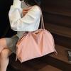 Nyl Solid Color String Simple Shoulder Bags Large Capacity Versatile Ladies Bags 2026 Brand Commuting Casual Women's Handbags