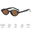 Simple Small Oval Frame Sunglasses for Women and Men Party Gatherings Beach Travel Walk The Show UV Protection Shades Glasses