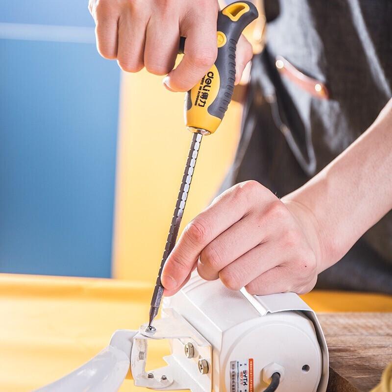 Deli T-Handle Ratchet Telescopic Screwdriver