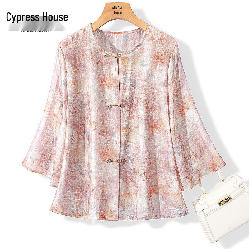 Sibaishe Round Neck Printed Shirt M