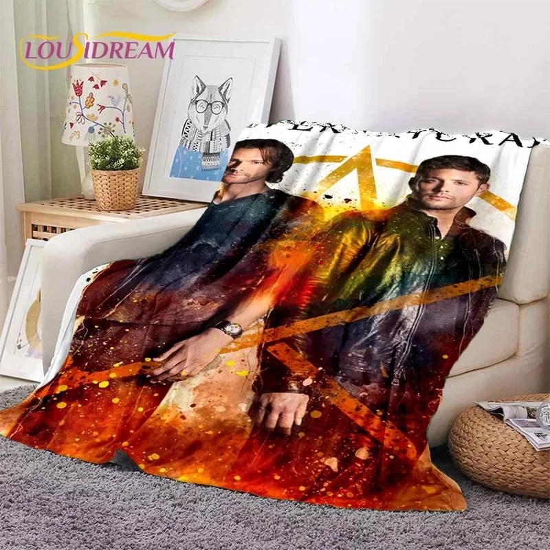 Supernatural Dean Sam Soft Flannel Throw Blanket for Bed Sofa Picnic Outdoor Leisure Nap Gift
