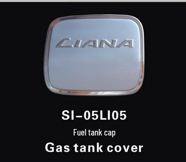 Liana Modification Kit: Outer Handle Sticker, Rearview Mirror Cover, Rear Guard Plate, Fuel Tank Cap Strip.