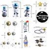 22pcs Astronaut Space Cake Toppers Rocket Planet Cake Decoration Fun Decorations for Birthday Party, Set of Multiple Sizes