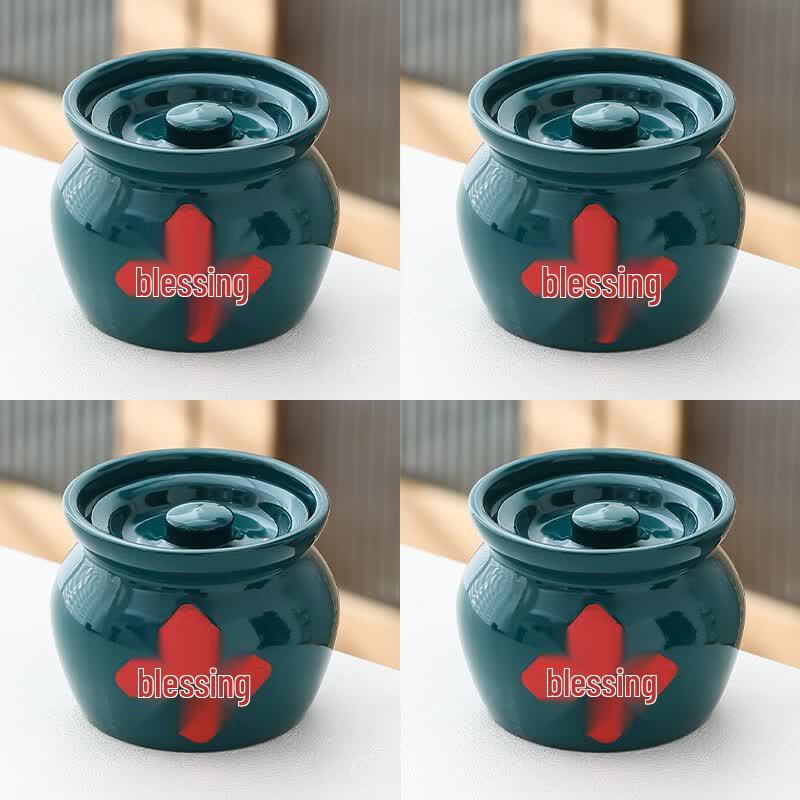 Ru Han Ceramic Double Boiler Stew Pot Set