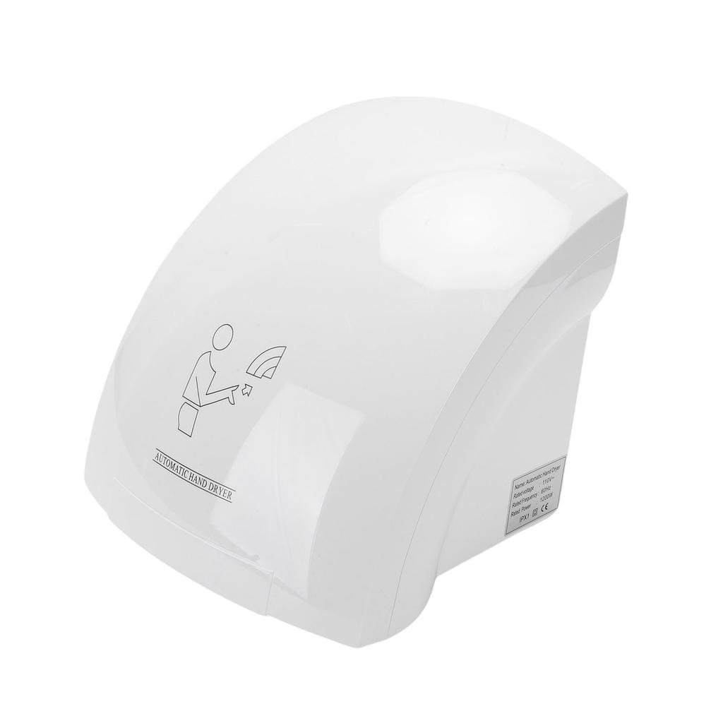Electric Hand Dryer Commercial Compact Wiper Automatic Wall Hand Dry Machine 1200W for Business Home Household Mall Restroom